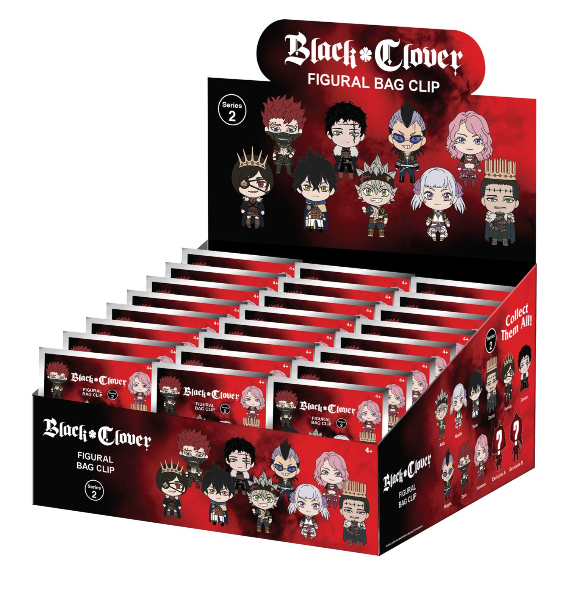 sc_clover様② Black Clover Series 2 3D Foam Bag Clip (PRE-ORDER) – Anitaku